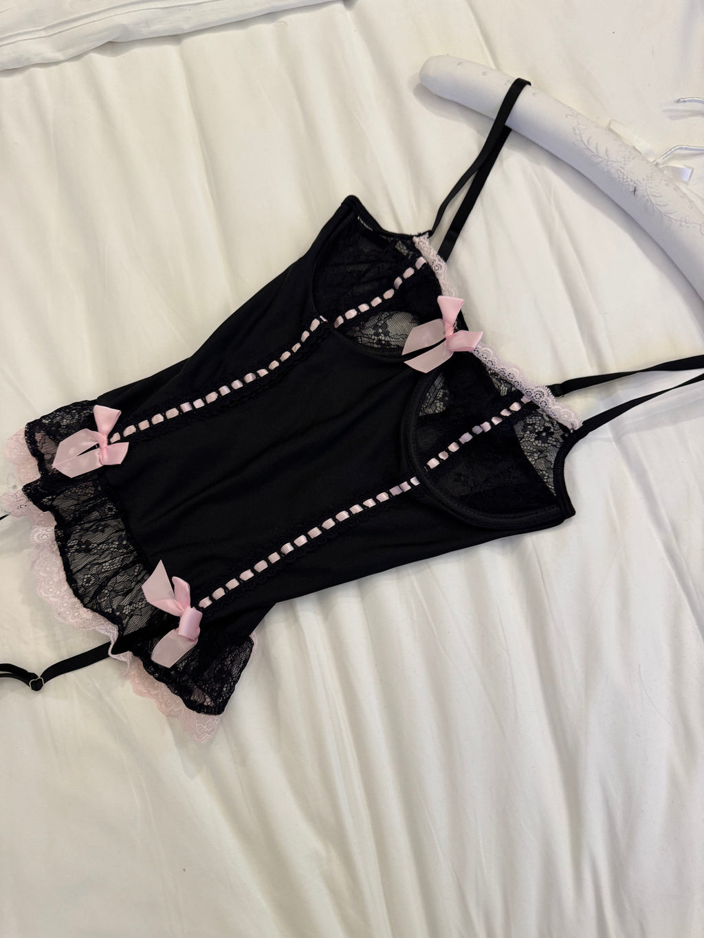 Lace Sheer Maid Cosplay Outfit, Sexy Lingerie Date Night Dress