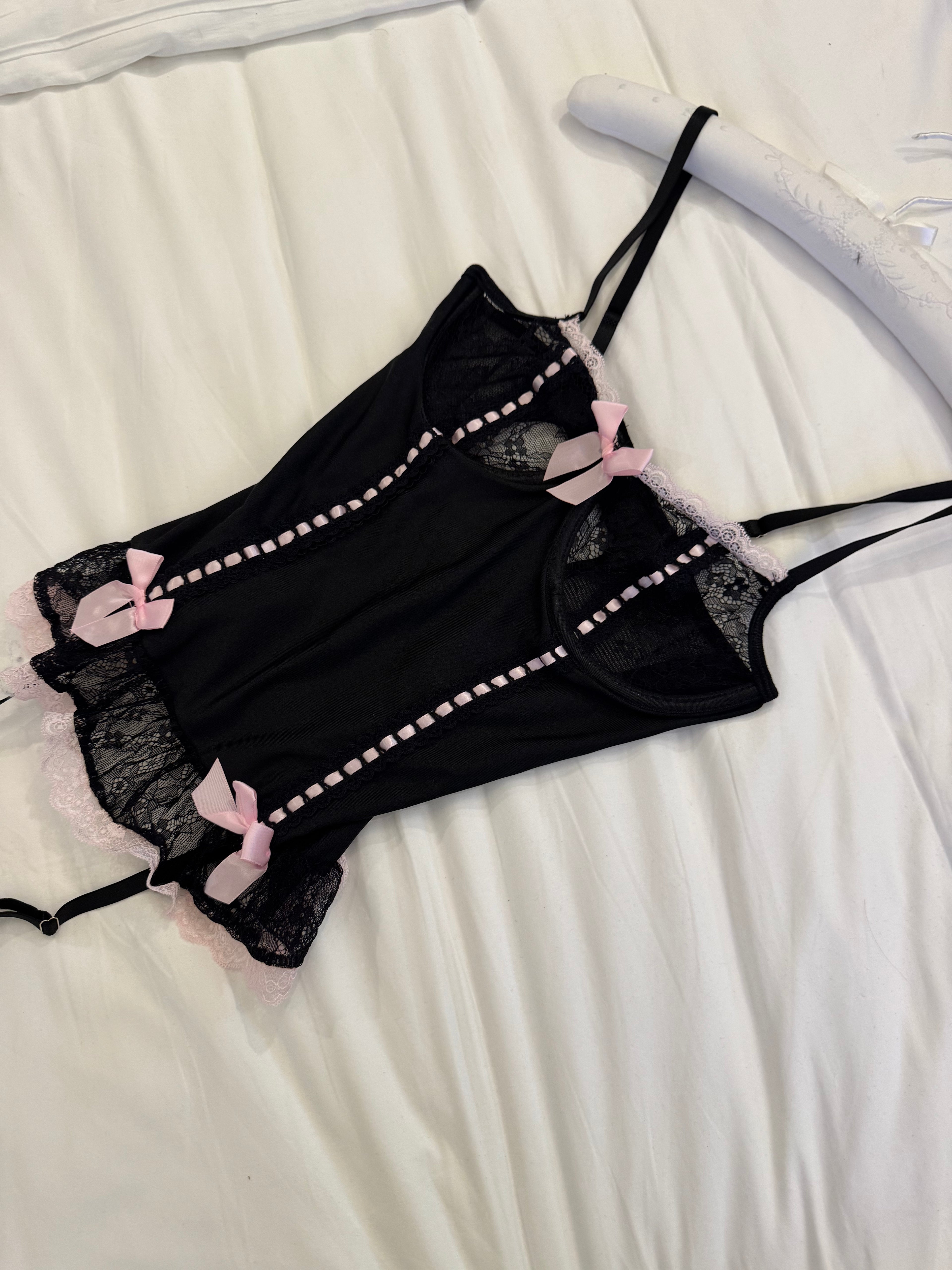 Lace Sheer Maid Cosplay Outfit, Sexy Lingerie Date Night Dress